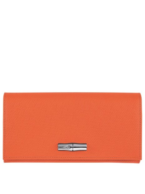 Longchamp 3146/HPN - CUIR DE VACHETTE - OR Roseau - Portefeuille long à rabat pmpb-femme