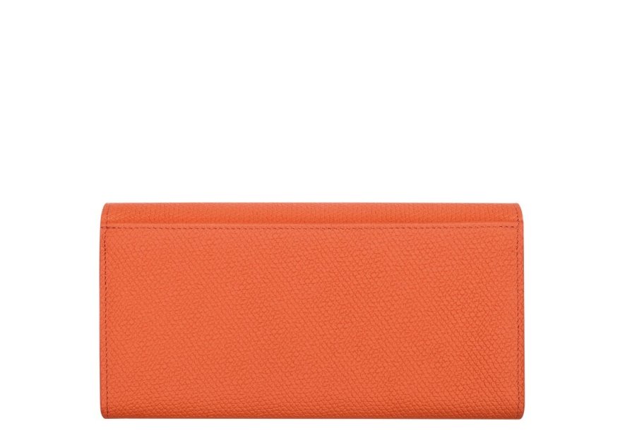 Longchamp 3146/HPN - CUIR DE VACHETTE - OR Roseau - Portefeuille long à rabat pmpb femme