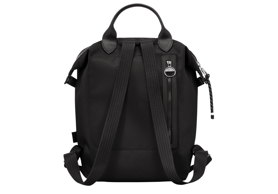 Longchamp 10166HSR - POLYAMIDE/CUIR - NOIR sac à dos l le pliage energy Sacs à mains