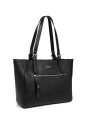 Lancaster 480-004 - CUIR DE VACHETTE - NOI lancaster firenze cabas sac-a-main-shopping-toile-ou-cuir