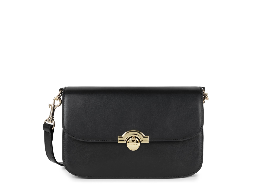 Lancaster 531-003 - CUIR DE VACHETTE - NOI paris médaille trotteur rabat l Sacs à mains