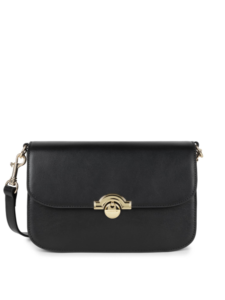 Lancaster 531-003 - CUIR DE VACHETTE - NOI paris médaille trotteur rabat l Sacs à mains