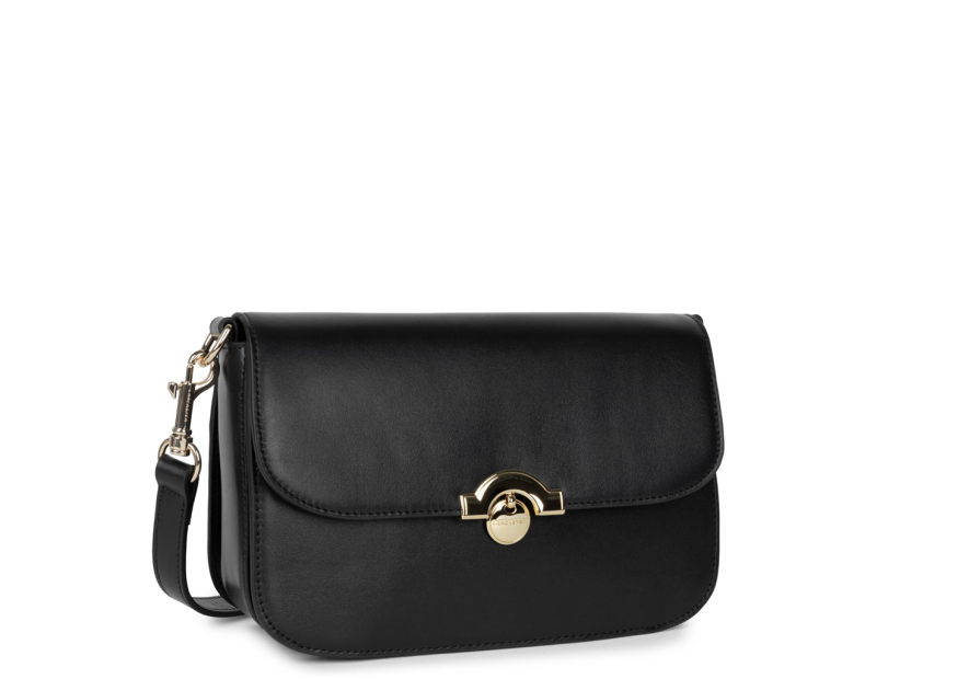 Lancaster 531-003 - CUIR DE VACHETTE - NOI paris médaille trotteur rabat l Sacs à mains