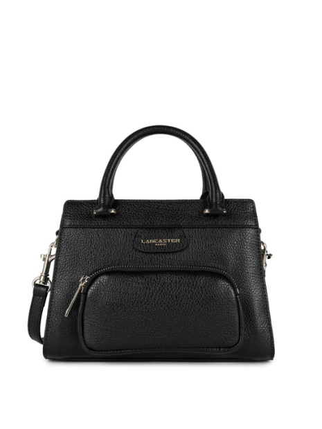 Lancaster 529-75 - CUIR DE VACHETTE - NOIR lancaster dune shopping sac-a-main-shopping-toile-ou-cuir