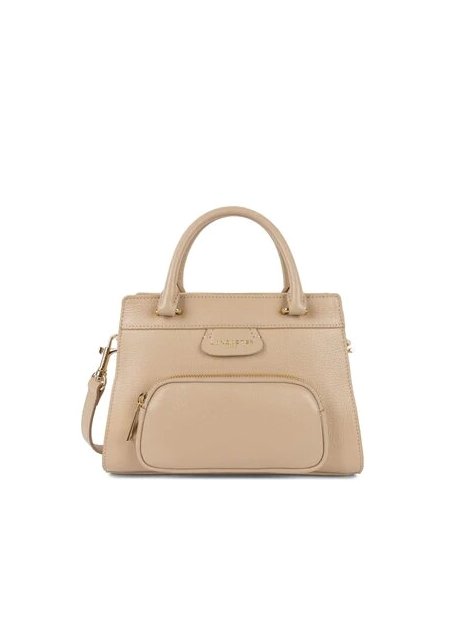 Lancaster 529-75 - CUIR DE VACHETTE - BEIG lancaster dune shopping sac-a-main-shopping-toile-ou-cuir