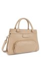 Lancaster 529-75 - CUIR DE VACHETTE - BEIG lancaster dune shopping sac-a-main-shopping-toile-ou-cuir