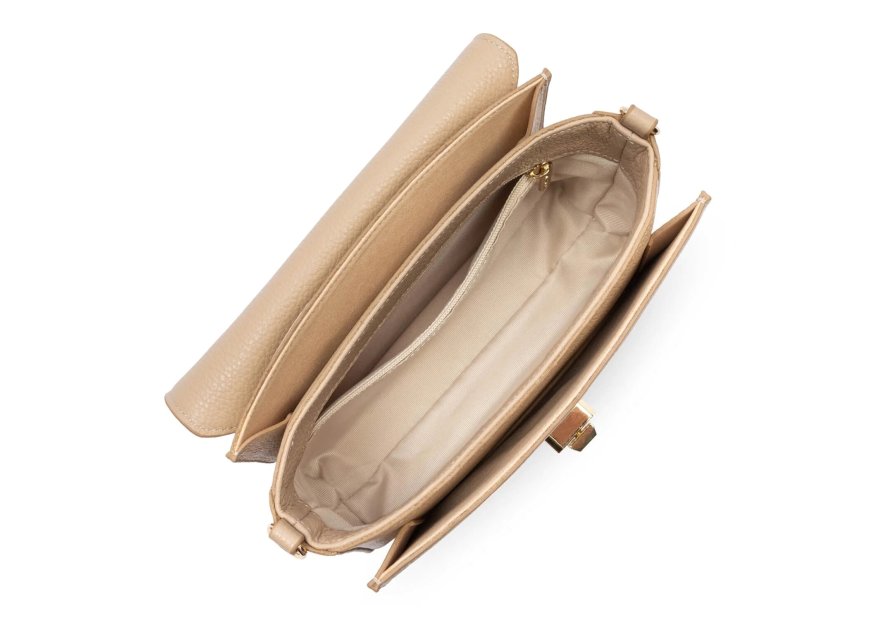 Lancaster 547-58 - CUIR DE VACHETTE - BEIG foulonné milano-sac rabat s Sacs à mains