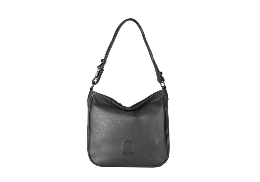 etrier EBAL17 - CUIR DE VACHETTE - NOIR etrier balade porté épaule Sacs à mains