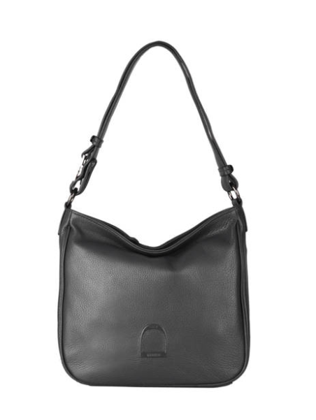 etrier EBAL17 - CUIR DE VACHETTE - NOIR etrier balade porté épaule Sacs à mains