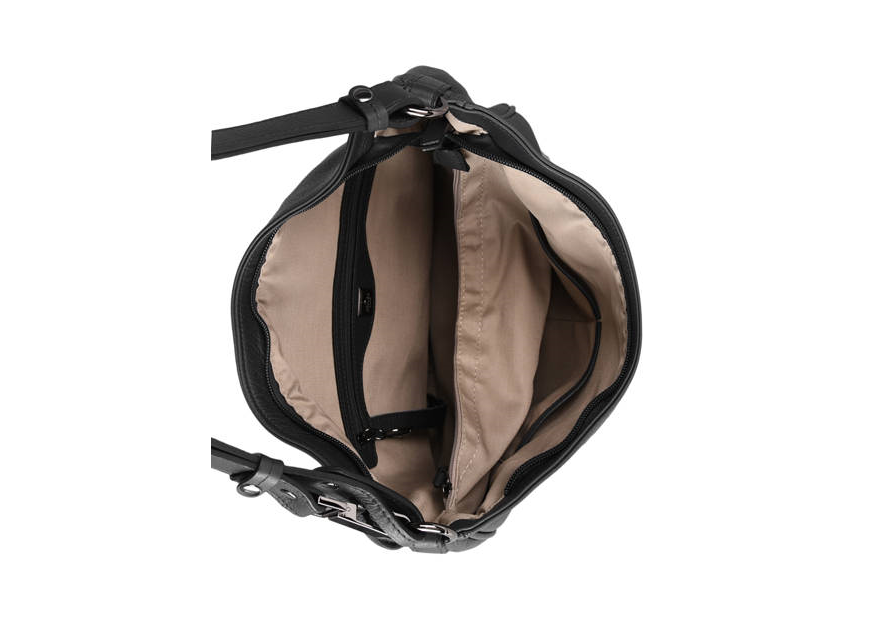 etrier EBAL17 - CUIR DE VACHETTE - NOIR etrier balade porté épaule Sacs à mains