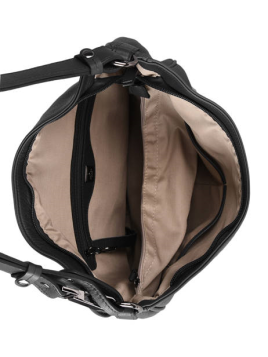 etrier EBAL17 - CUIR DE VACHETTE - NOIR etrier balade porté épaule Sacs à mains