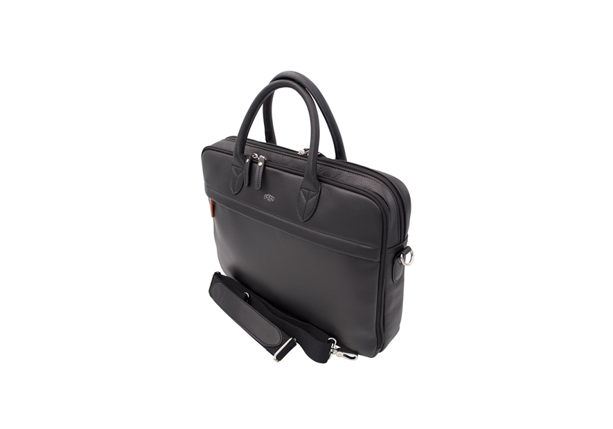 JUMP 4471NU - CUIR DE VACHETTE - NOIR jump-uppsala cuir-porte documents 15" Sac business