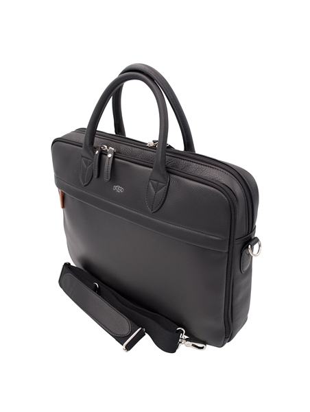 JUMP 4471NU - CUIR DE VACHETTE - NOIR jump-uppsala cuir-porte documents 15" Sac business