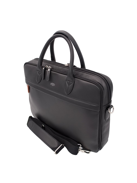 JUMP 4471NU - CUIR DE VACHETTE - NOIR jump-uppsala cuir-porte documents 15" sac-business
