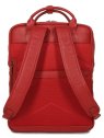 Gerard Henon 6966 - CUIR DE VACHETTE - ROUGE sac à dos porté main ordi 17" sac-business