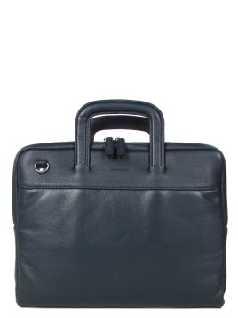 Gerard Henon 6944 - CUIR DE VACHETTE - MARINE porte documents slim 13" Sac business