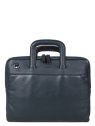 Gerard Henon 6944 - CUIR DE VACHETTE - MARINE porte documents slim 13" sac-business