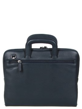 Gerard Henon 6944 - CUIR DE VACHETTE - MARINE porte documents slim 13" Sac business