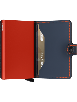 Secrid MM - CUIR DE VACHETTE - NIGHT BL porte cartes miniwallet mm
