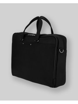 Les Ateliers Foures 9951 - CUIR DE VACHETTE - NOIR les ateliers foures-baroudeur-porte documents m Sac business