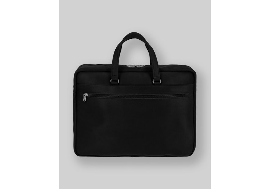 Les Ateliers Foures 9951 - CUIR DE VACHETTE - NOIR les ateliers foures-baroudeur-porte documents m Sac business