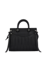 Lancel A12339 - CUIR DE VACHETTE - NOIR lancel-rodéo-porté main m sacs-a-mains