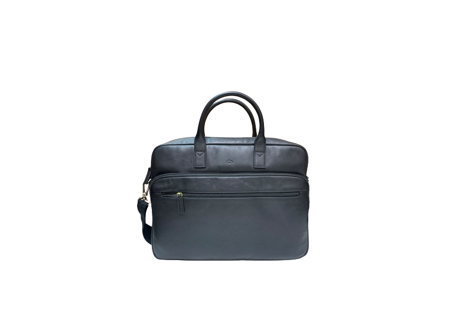 Katana 31163 - CUIR DE VACHETTE - NOIR katana cuir gras porte documents m 15" Sac business
