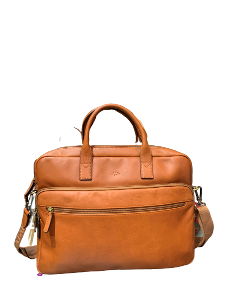 Katana 31163 - CUIR DE VACHETTE - GOLD katana cuir gras porte documents m 15" Sac business