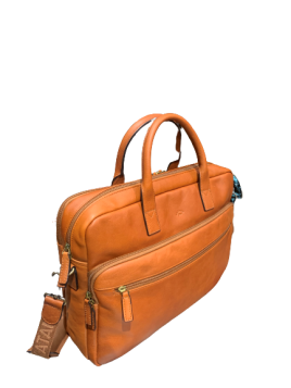 Katana 31163 - CUIR DE VACHETTE - GOLD katana cuir gras porte documents m 15" Sac business