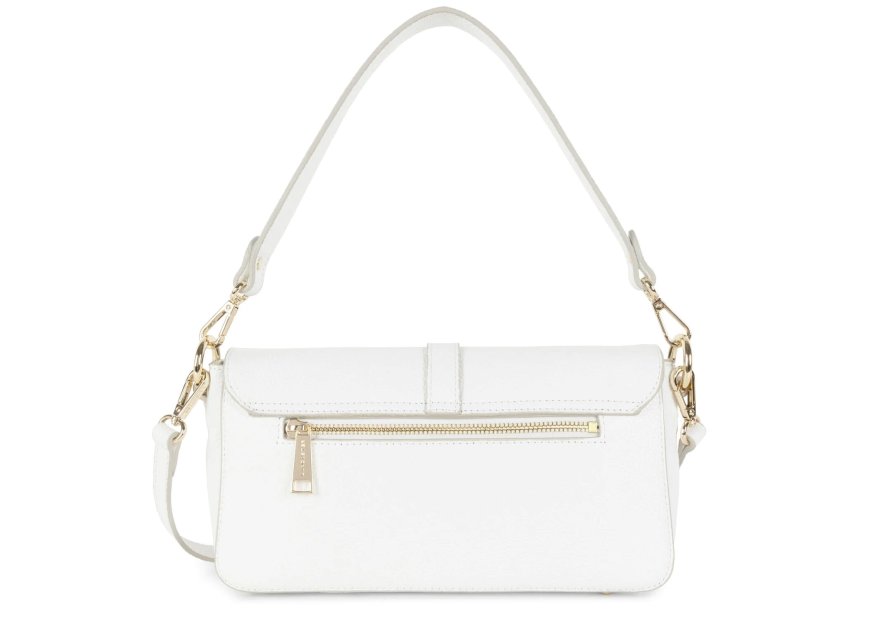 Lancaster 547-41 - CUIR DE VACHETTE - BLAN Foulonné Milano - Petit sac trotteur Sacs à mains