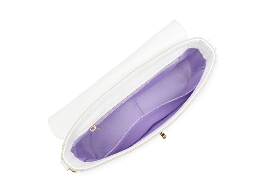 Lancaster 547-41 - CUIR DE VACHETTE - BLAN Foulonné Milano - Petit sac trotteur Sacs à mains