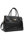 Lancaster 547-56 - CUIR DE VACHETTE - NOIR Foulonné Milano - Sac shopping sacs-a-mains