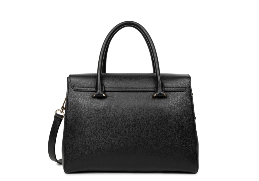 Lancaster 547-56 - CUIR DE VACHETTE - NOIR Foulonné Milano - Sac shopping Sacs à mains