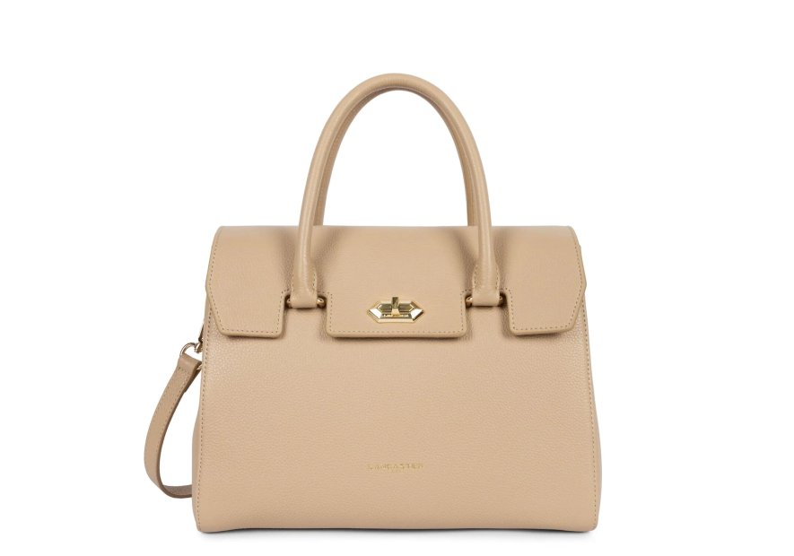 Lancaster 547-56 - CUIR DE VACHETTE - BEIG Foulonné Milano - Sac shopping Sacs à mains