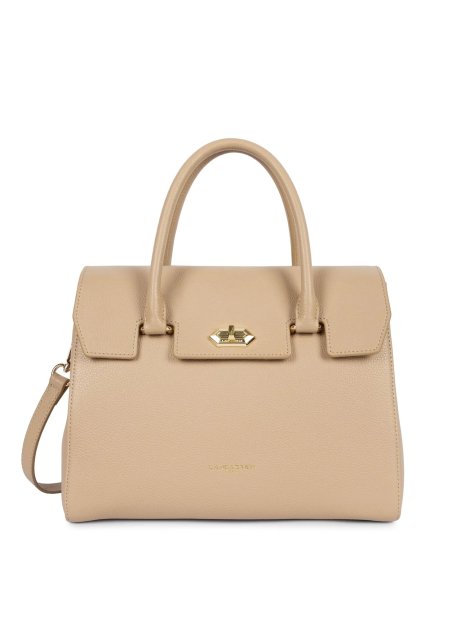 Lancaster 547-56 - CUIR DE VACHETTE - BEIG Foulonné Milano - Sac shopping sacs-a-mains