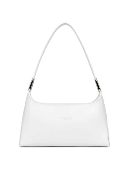 Lancaster 433-20 - CUIR DE VACHETTE - BLAN Suave Ace - Sac porté épaule Sacs à mains