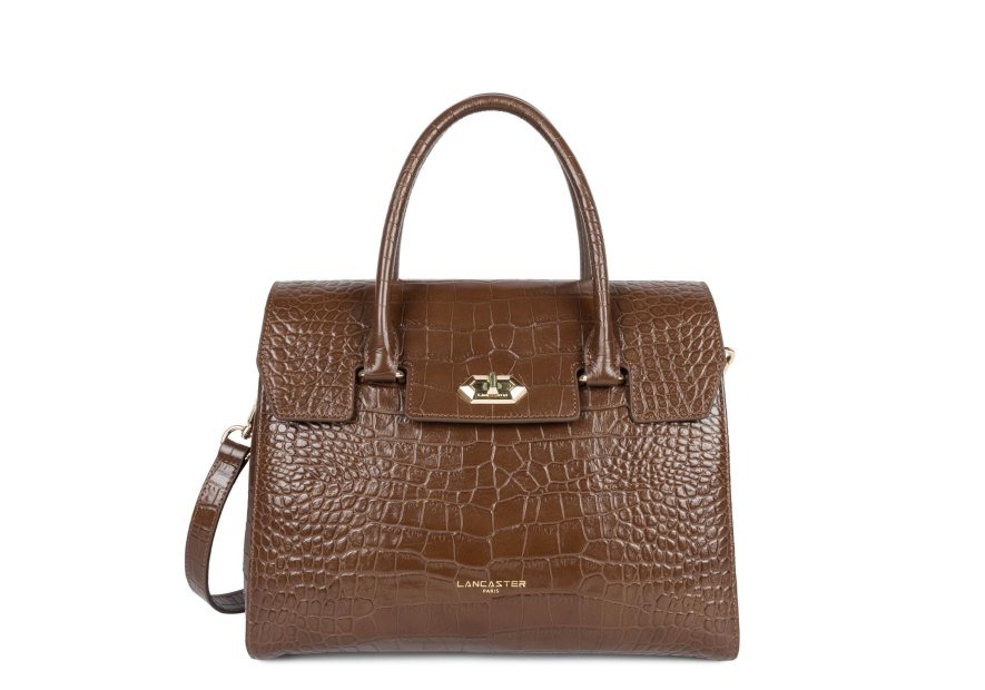 Lancaster 524-85 - VACHETTE CROCO - VISON Exotic Croco CN - Sac rabat Sacs à mains