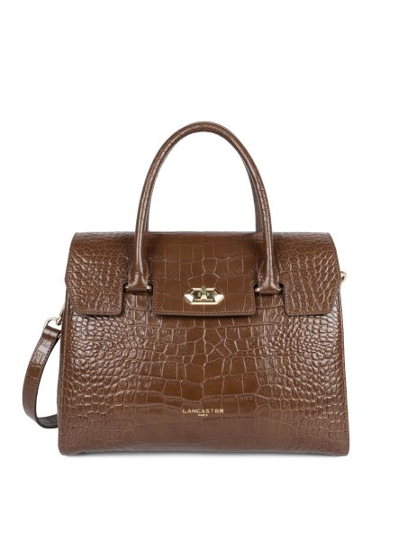 Lancaster 524-85 - VACHETTE CROCO - VISON Exotic Croco CN - Sac rabat Sacs à mains