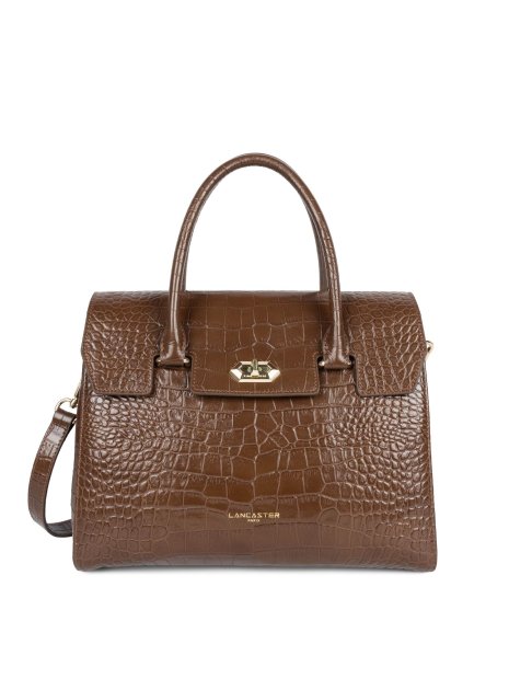 Lancaster 524-85 - VACHETTE CROCO - VISON Exotic Croco CN - Sac rabat sacs-a-mains