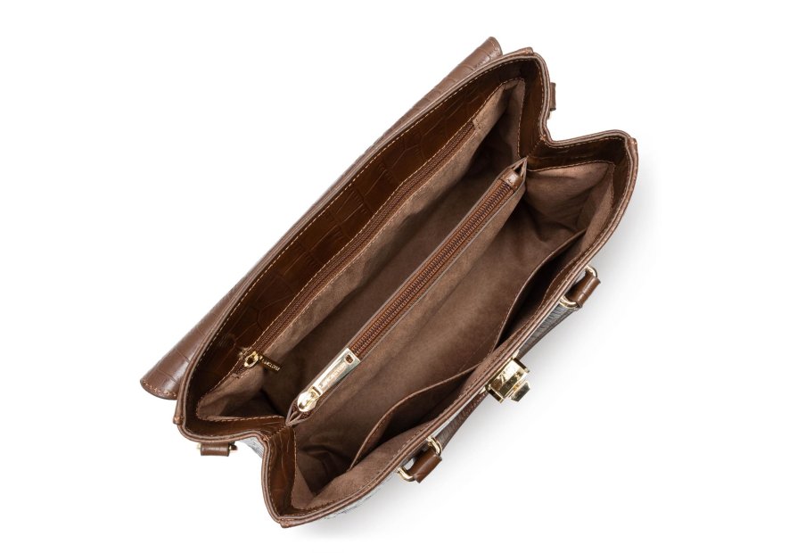 Lancaster 524-85 - VACHETTE CROCO - VISON Exotic Croco CN - Sac rabat Sacs à mains