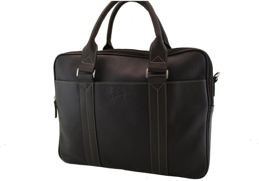 Gerard Henon 2980 - CUIR DE VACHETTE - NOIR porte documents golf 15" Sac business