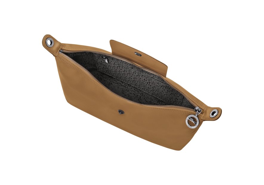 Longchamp 10189987 - CUIR D'AGNEAU - TABAC sac besace longchamp pliage cuir Sacs à mains