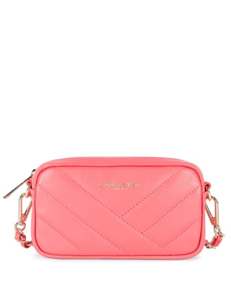 Lancaster 530-36 - CUIR DE VACHETTE - ROSE lancaster-soft matelassé-trotteur sacs-a-mains