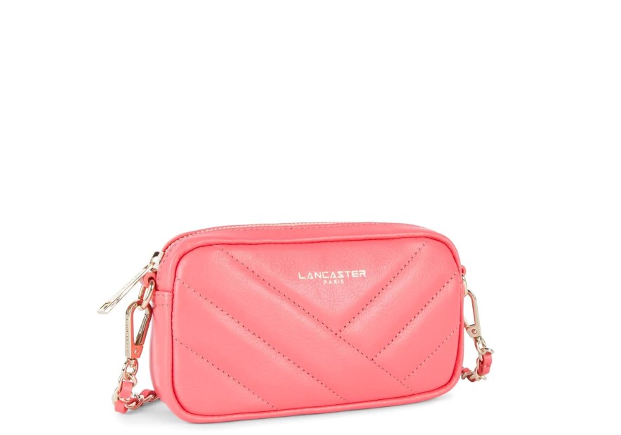 Lancaster 530-36 - CUIR DE VACHETTE - ROSE lancaster-soft matelassé-trotteur Sacs à mains