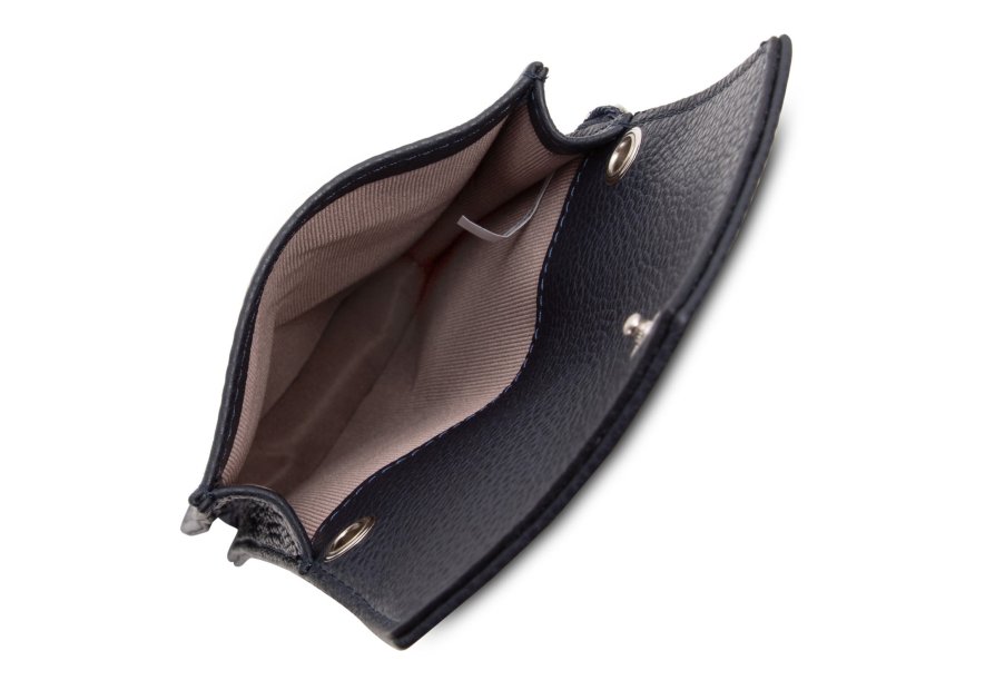 Lancaster 170-27 - CUIR DE VACHETTE - BLEU foulonné pm-pochette telephone Sacs à mains