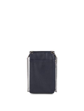 Lancaster 170-27 - CUIR DE VACHETTE - BLEU foulonné pm-pochette telephone Sacs à mains