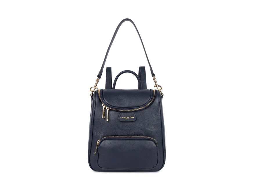 Lancaster 529-80 - CUIR DE VACHETTE - BLEU lancaster-dune-sac à dos Sacs à mains