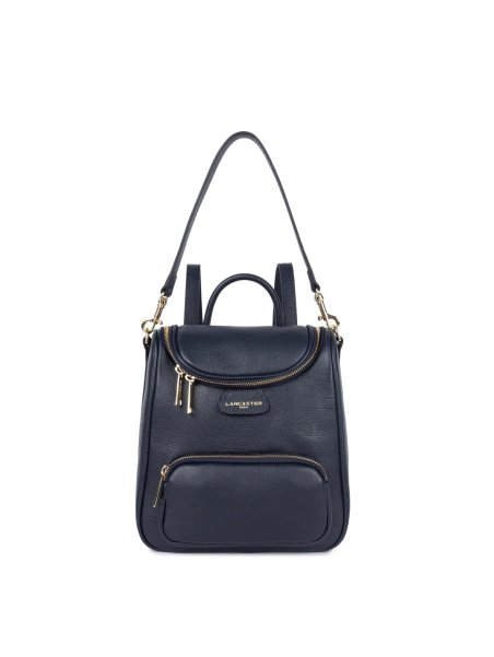 Lancaster 529-80 - CUIR DE VACHETTE - BLEU lancaster-dune-sac à dos Sacs à mains