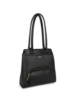 Lancaster 529-81 - CUIR DE VACHETTE - NOIR dune-sac à dos Sacs à mains