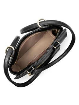 Lancaster 529-81 - CUIR DE VACHETTE - NOIR dune-sac à dos Sacs à mains